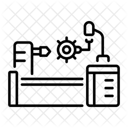 Gewindeschneidmaschine Drehmaschine Maschinen Symbol