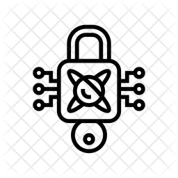 Encryption Lock Quantum Icon