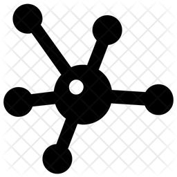 Atomos Particulas Estrutura Molecular Ícone