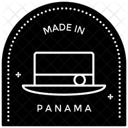 Timbre Panama Timbre De Voyage Fabrique Au Panama Icône