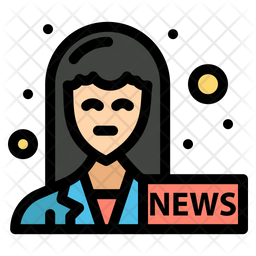 Female Anchor Journalist News Anchor アイコン