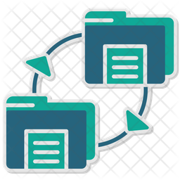Files Exchange Remote Working File Sharing Data Transfer Exchange Share Collaboration Transfer Files Icon