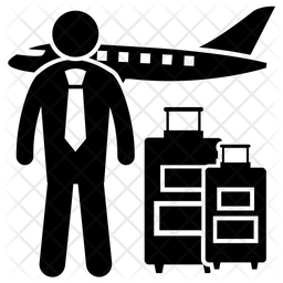 Flight Take Off Airport Human Traveller Icon