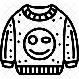 Flirty Emoji Sweatshirt Icon