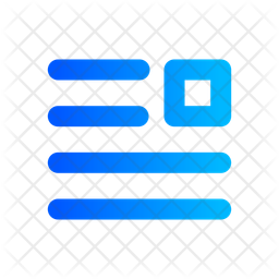 Float Right Conception Interface Utilisateur Icône