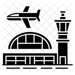 Flugplatz Flughafen Flugplatz Symbol