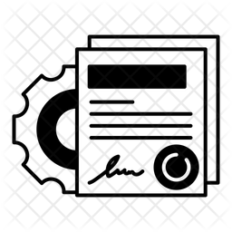 Gestion De Contratos Icono