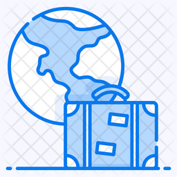 Global Travel Worldwide Travel Overseas Flight Icon