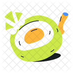 Green Walnut Unripe Walnut Dry Fruit Icon