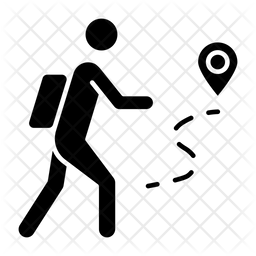 Hiking adventurer  Icon