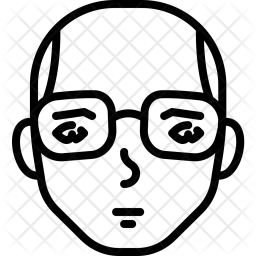 Glatze Kopf Rasiert Symbol