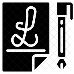 Kalligraphie Schreiben Zeitvertreib Symbol