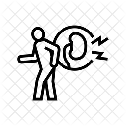 Pain Kidneys Nephritis Icon