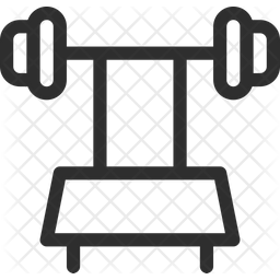 Langhantelbank Symbol