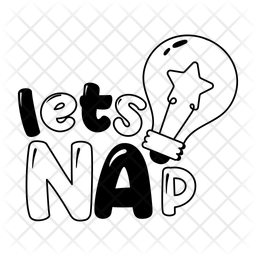 Lets Nap Light Bulb Electric Bulb 아이콘