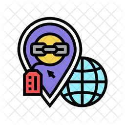 Link Local Pino De Localizacao Localizacao Do Link Ícone