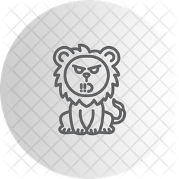 Lion In Pressure Emoji Stressed Lion Icon