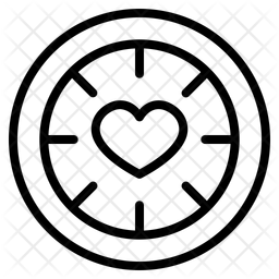 Love Time Time Heart Icon