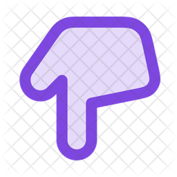 Main Pointant Du Haut Vers Le Bas Main Pointant Geste De La Main Icône