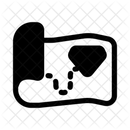 Map Scroll Treasure Icon