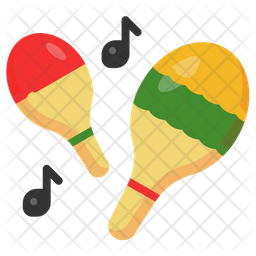 Maracas Musical Mexican Icono