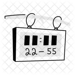 Score Display Score Counter Cricket Scoreboard Icon