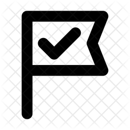 Meilenstein Flagge Ziel Symbol