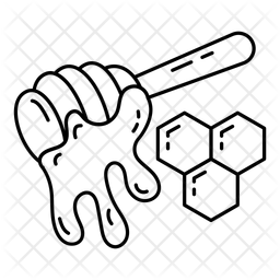 Abelha Doce Comida Ícone