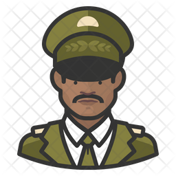 Military Blackman Military General Icon