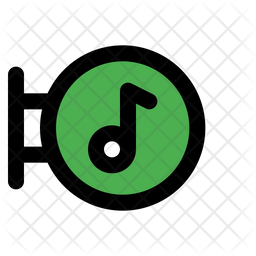 Music Board Board Music Advertising Board Icon