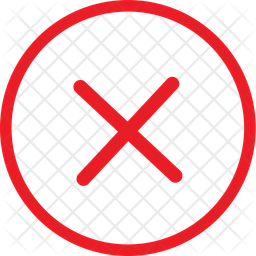 Cross No Sign No Icon
