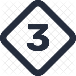 Number Diamond Icon