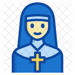 Nun Sister Priestess Catholic Christian Icon