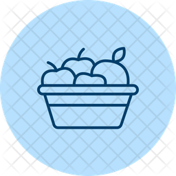 Obstpfluckkorb Obst Pflucken Symbol