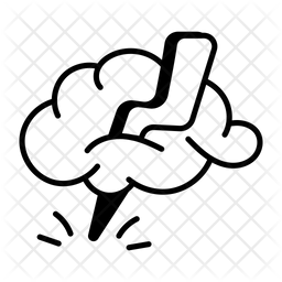 Doodle Style Icon Of A Cloudy Icon