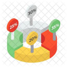Percentage Pie Chart Percentage Chart Analytics Icon