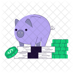 Piggy Bank Penny Bank Money Accumulation Icon