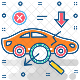 Poor Car Diagnostic  Icon