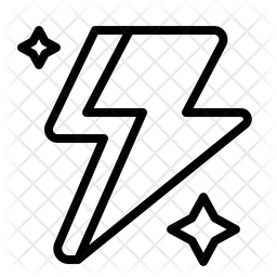 Relampago Poder Energia Ícone