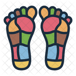 Reflexology Foot Therapy Icon