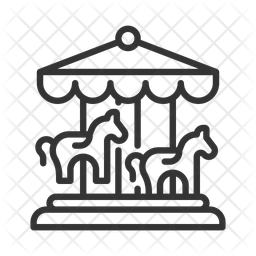 Carousel Horses Roundabout Carousel Merry Go Round Icon