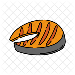 Saumon grillé  Icône