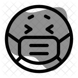 Scared Emoji With Face Mask Emoji Icon