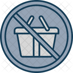 Sem Compras Proibido Proibicao Ícone