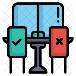 Sitz Esstisch Neue Normalitat Symbol