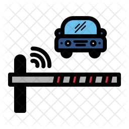 Smart Barrier Barrier Gate Icon