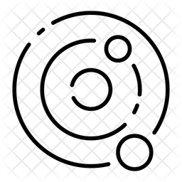 Solar System Galaxy Planet Orbit Icon