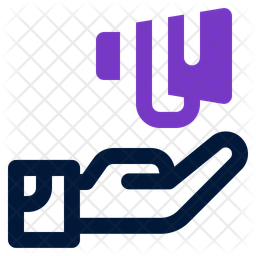 Soziale Medien Hand Marketing Symbol