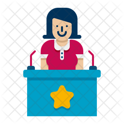 Spokesperson Female Spokesperson Journalist Icon