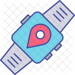 Ortungsgerat Uhrentracker Navigationsuhr Symbol